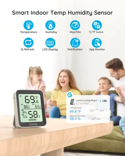 GOVEE BLUETOOTH THERMOMETER HYGROMETER WITH SCREEN-3