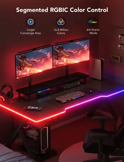 GOVEE RGBIC LED NEON ROPE LIGHT FOR DESKS - 3M-4