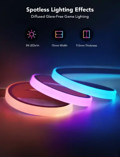 GOVEE RGBIC LED NEON ROPE LIGHT FOR DESKS - 3M-5