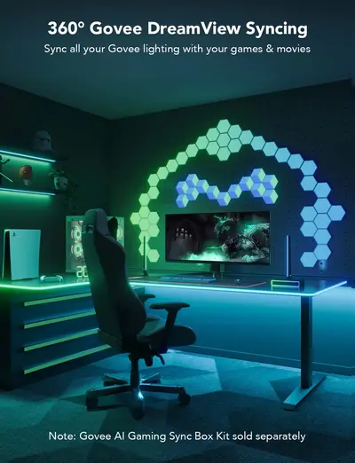 GOVEE RGBIC LED NEON ROPE LIGHT FOR DESKS - 3M-8