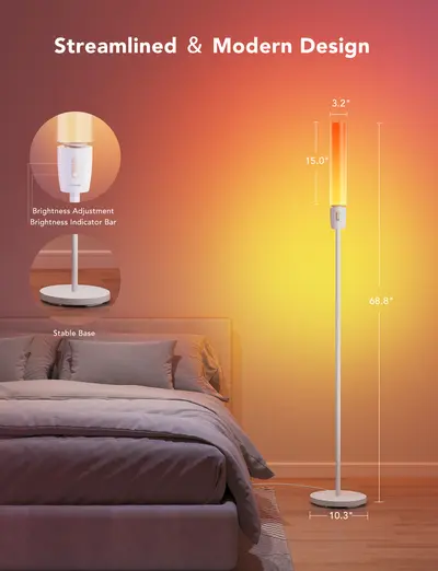 GOVEE RGBICWW CYLINDER FLOOR LAMP-12