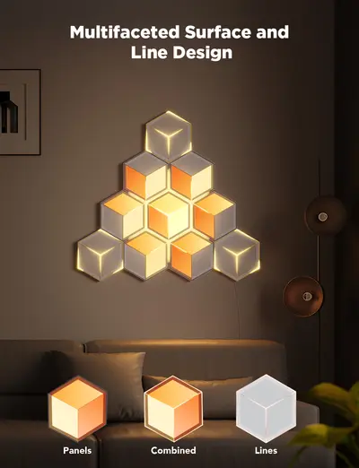 GOVEE GLIDE HEXAGON LIGHT PANELS ULTRA 7PACK-4