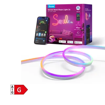 GOVEE NEON ROPE STRIP LIGTH 2 -4M WHITE