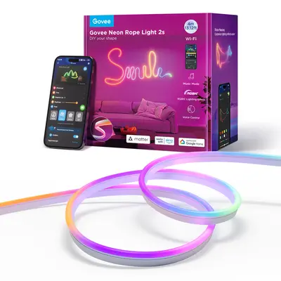 GOVEE NEON ROPE STRIP LIGTH 2 -4M WHITE-2