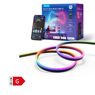 GOVEE NEON ROPE STRIP LIGTH 2 -4M BLACK