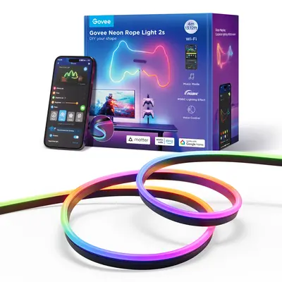 GOVEE NEON ROPE STRIP LIGTH 2 -4M BLACK-2