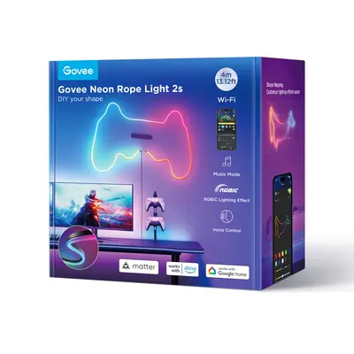 GOVEE NEON ROPE STRIP LIGTH 2 -4M BLACK-3