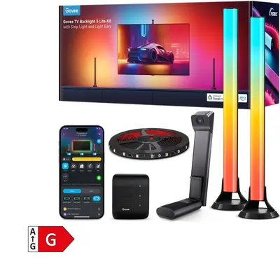 GOVEE TV BACKLIGHT 3 LITE KIT WITH STRIP LIGTH AND LIGTH BAR
