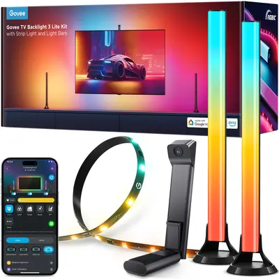 GOVEE TV BACKLIGHT 3 LITE KIT WITH STRIP LIGTH AND LIGTH BAR-2