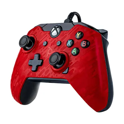 PDP XBOX WIRED CONTROLLER RED CAMO