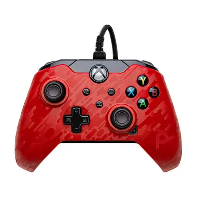 PDP XBOX WIRED CONTROLLER RED CAMO-2