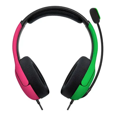 PDP NINTENDO SWITCH WIRED HEADSET LVL40 PINK / GREEN-2