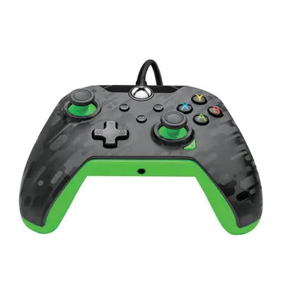 PDP XBOX WIRED CONTROLLER CARBON - NEON (GREEN)-1