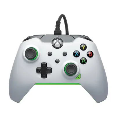 PDP XBOX WIRED CONTROLLER WHITE - NEON (GREEN)-2