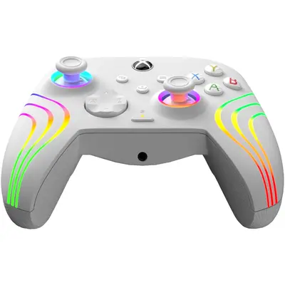 PDP XBOX WIRED CONTROLLER AFTERGLOW WAVE WHITE-6