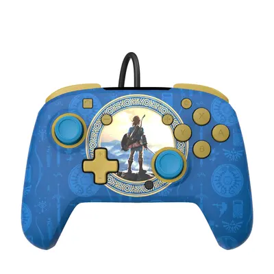 PDP NINTENDO SWITCH WIRED CONTROLLER REMATCH - HYRULE BLUE