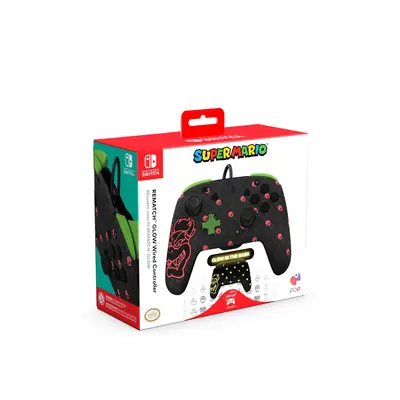 PDP SWITCH REMATCH WIRED CONTROLLER - BOWSER GLOW IN THE DARK-4