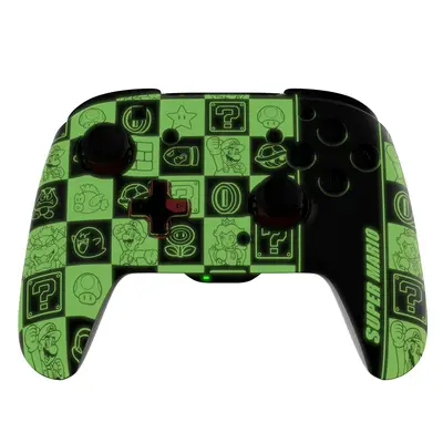 PDP SWITCH REMATCH WIRELESS CONTROLLER - SUPER ICONS GLOW IN THE DARK-8