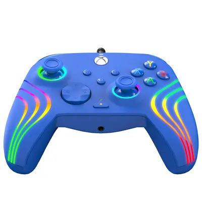 PDP XBOX WIRED CONTROLLER AFTERGLOW WAVE BLUE-2