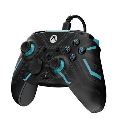 PDP XBOX WIRED REMATCH CONTROLLER - TITAN STEEL GLOW IN THE DARK-1