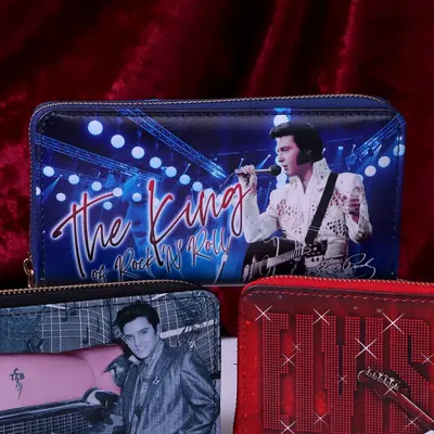 NEMESIS NOW PURSE - ELVIS THE KING OF ROCK AND ROLL 19CM-7