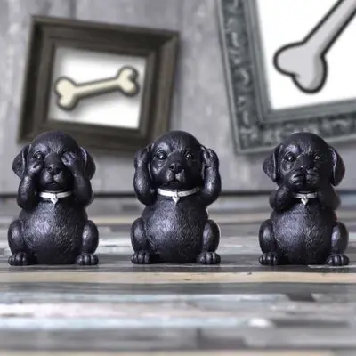 NEMESIS NOW THREE WISE LABRADORS 8.5CM-6