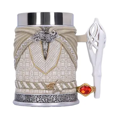 NEMESIS NOW LORD OF THE RINGS GANDALF THE WHITE TANKARD 15CM-0