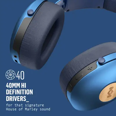 HOUSE OF MARLEY POSITIVE VIBRATION XL DENIM OVER-EAR HEADPHONES-2