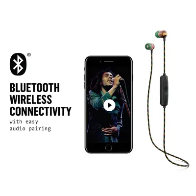 HOUSE OF MARLEY SMILE JAMAICA WIRELESS 2 RASTA IN-EAR HEADPHONES-2