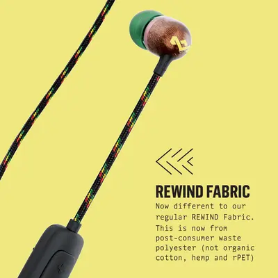 HOUSE OF MARLEY SMILE JAMAICA WIRELESS 2 RASTA IN-EAR HEADPHONES-5