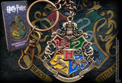 NOBLE COLLECTION Harry Potter Hogwarts crest keychain-0