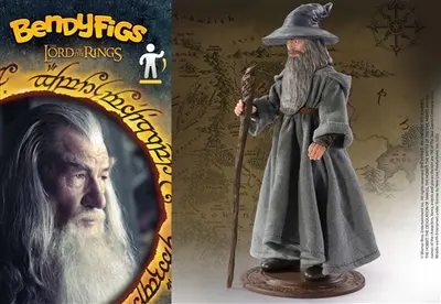 NOBLE COLLECTION - LORD OF THE RINGS - BENDYFIGS - GANDALF-3