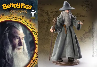 NOBLE COLLECTION - LORD OF THE RINGS - BENDYFIGS - GANDALF-4