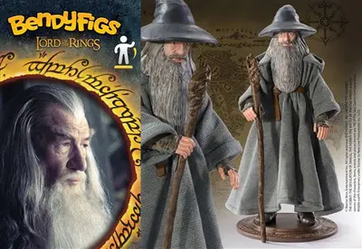 NOBLE COLLECTION - LORD OF THE RINGS - BENDYFIGS - GANDALF-6