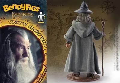 NOBLE COLLECTION - LORD OF THE RINGS - BENDYFIGS - GANDALF-7