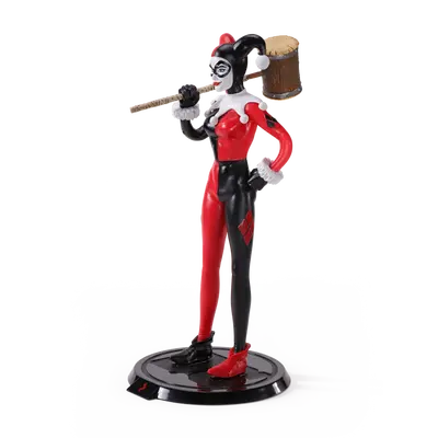 NOBLE COLLECTION DC - SS - HARLEY QUINN JESTER BENDYFIG-3
