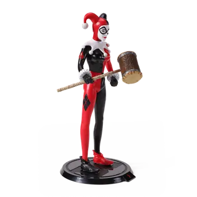 NOBLE COLLECTION DC - SS - HARLEY QUINN JESTER BENDYFIG-8