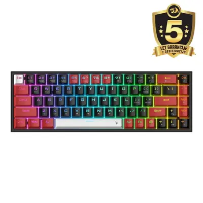 KEYBOARD - REDRAGON CASTOR K631RGB PRO WIRED/WIRELESS/BT MECHANICAL RED SWITCH