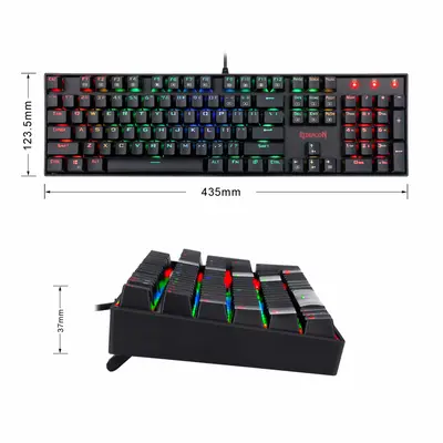 KEYBOARD - REDRAGON MITRA K551 RGB-1 MECHANICAL-3