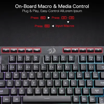 KEYBOARD - REDRAGON SHIVA PRO K515-RGB WIRELESS-7