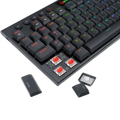 KEYBOARD - REDRAGON HORUS K619-RGB WIRED RED SWITCH SLO/CRO LAYOUT-3
