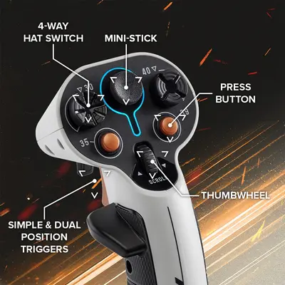 THRTUSTMASTER SOL-R 1 FLIGHTSTICK WW PC-6