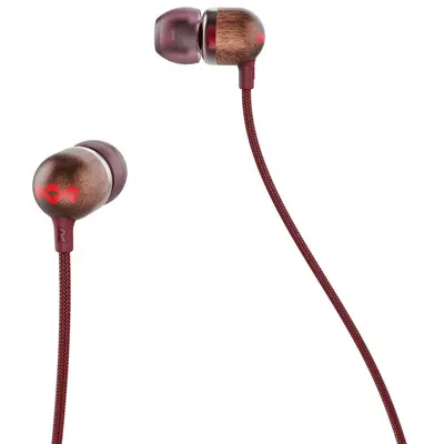 HOUSE OF MARLEY SMILE JAMAICA RED WIRED EARBUDS-2