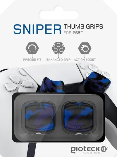 GIOTECK THUMB GRIPS SNIPER BLUE CAMO