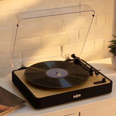 HOUSE OF MARLEY REVOLUTION BT TURNTABLE SIGNATURE BLACK-5