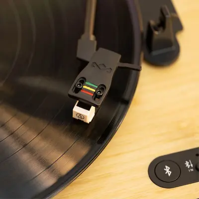 HOUSE OF MARLEY REVOLUTION BT TURNTABLE WITH SPEAKERS SIGNATURE BLACK-3