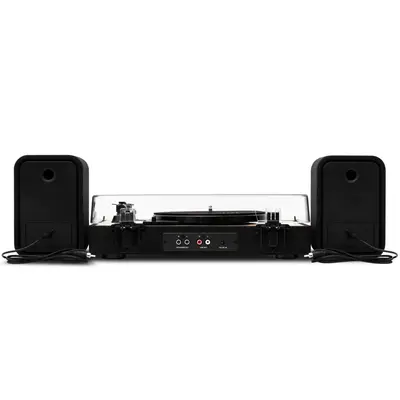 HOUSE OF MARLEY REVOLUTION BT TURNTABLE WITH SPEAKERS SIGNATURE BLACK-4